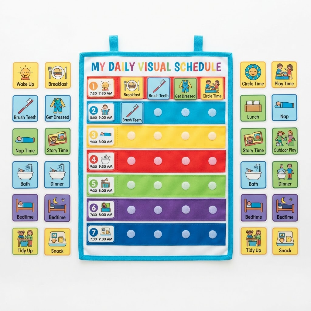 Visual Daily Schedule Board